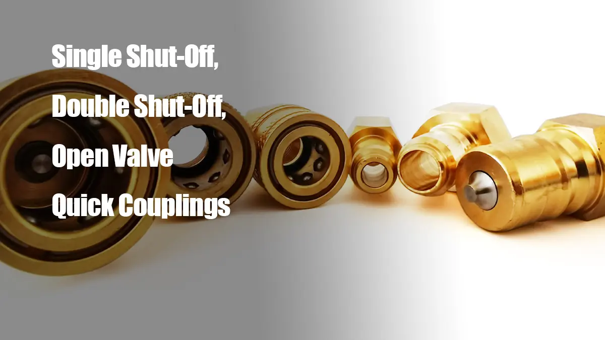 single and double shut-off couplings