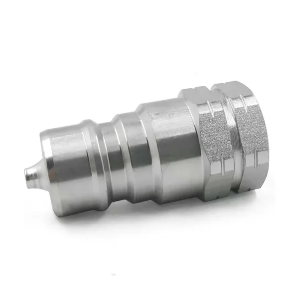 2 sets 3/8" NPT Thread ISO7241-1A Hydraulic Quick Disconnect Coupler Set with Dust Caps - Image 5