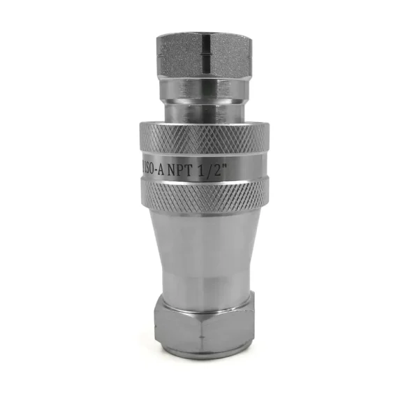 1/2" NPT 螺纹 ISO 7241-1 A 系列快速断连接头套装（带防尘盖