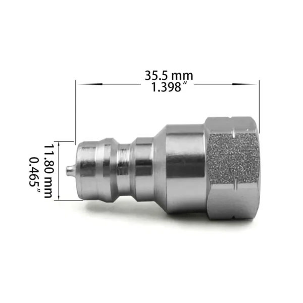 1/4" NPT Thread ISO 7241-1 Series A Quick Disconnect Coupling set With dust caps - Imagen 8