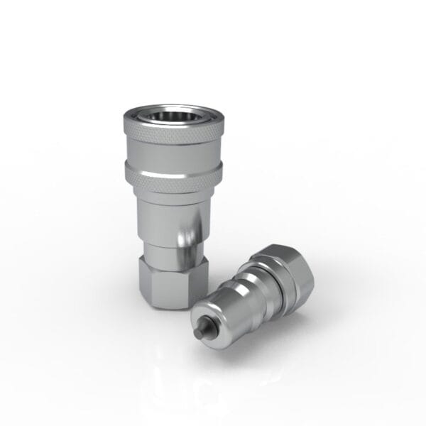 IBS Series 1/4'' Stainless Steel ISO 7241-1 Series B Quick Coupling With NPT 1/4" Female Thread - Image 4