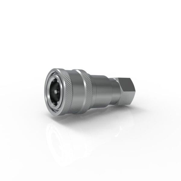 IBS Series 1/4'' Stainless Steel ISO 7241-1 Series B Quick Coupling With NPT 1/4" Female Thread - Image 3