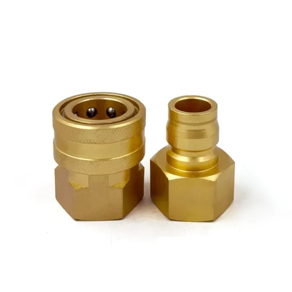 1/2″ PWB Brass Valveless Pressure Washer Coupling Sets With 1/2″ NPT Female Thread - Image 2