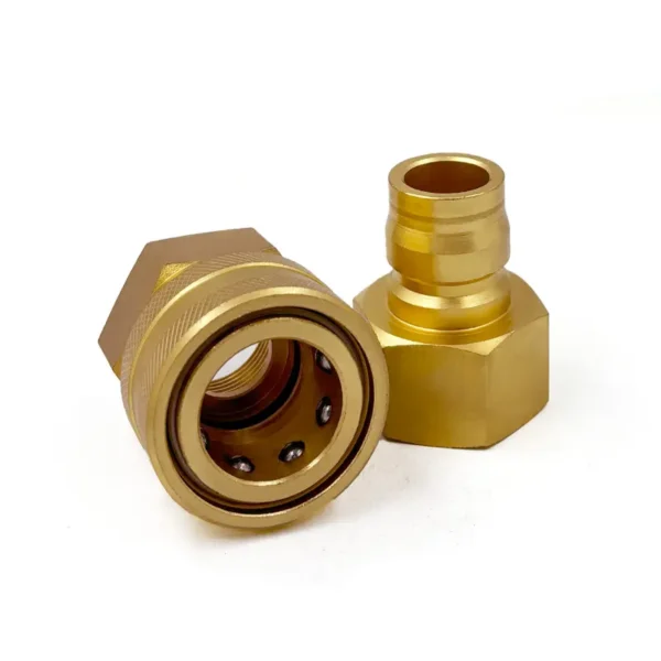 1/2″ PWB Brass Valveless Pressure Washer Coupling Sets With 1/2″ NPT Female Thread