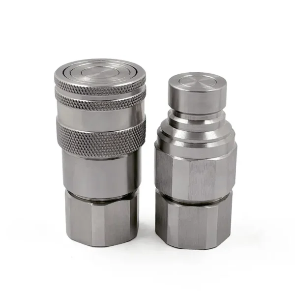 1/2″ Body Size ISO 16028 Stainless Steel Flat Face Quick Coupling Sets With 1/2“NPT Female Thread