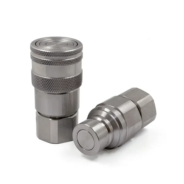 1/2″ Body Size ISO 16028 Stainless Steel Flat Face Quick Coupling Sets With 1/2“NPT Female Thread - Image 2