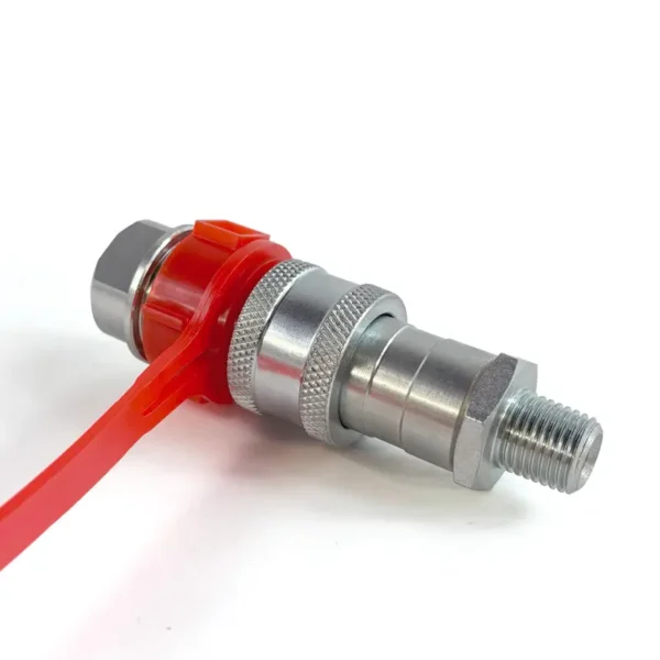 1/4″ High Duty 10000 PSI Hydraulic Jack Screw To Connect Quick Coupling Sets With NPT 1/4″ Thread - Imagen 3