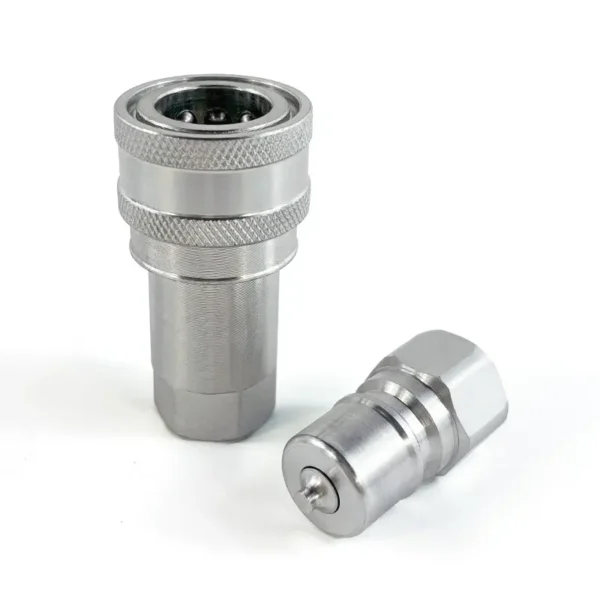 Hydraulics 3/8'' NPT ISO 7241-1 Series B Hydraulic Quick Coupler/Coupling set - Image 2