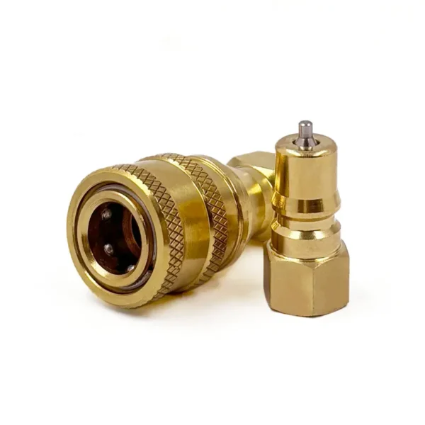 1/8″ Brass ISO7241-1B Hydraulic Quick Coupling Sets with 1/8″ NPT Female Thread - Imagen 2