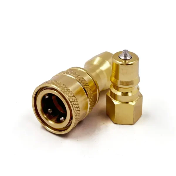 1/4″ Brass ISO B Quick Coupling Sets with 1/4″ NPT Female Thread - Imagen 2