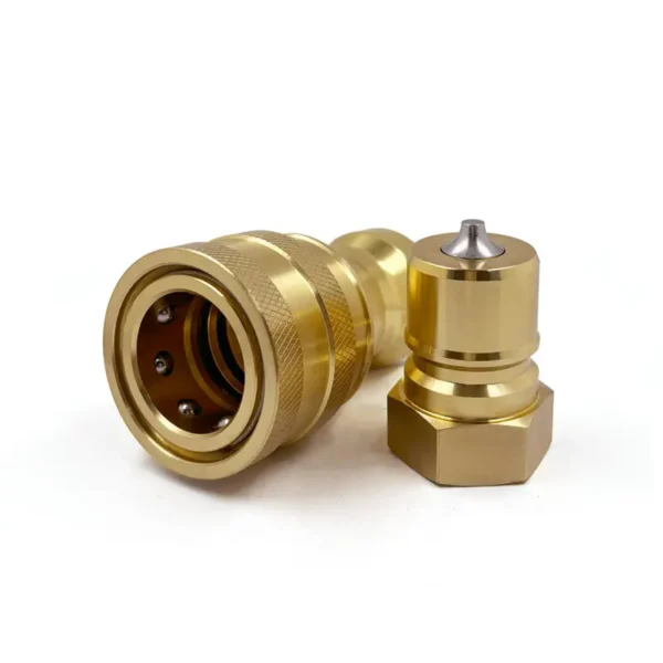 3/4″ Brass ISO7241-B Quick Coupling Sets with 3/4″ NPT Female Thread - Imagen 2