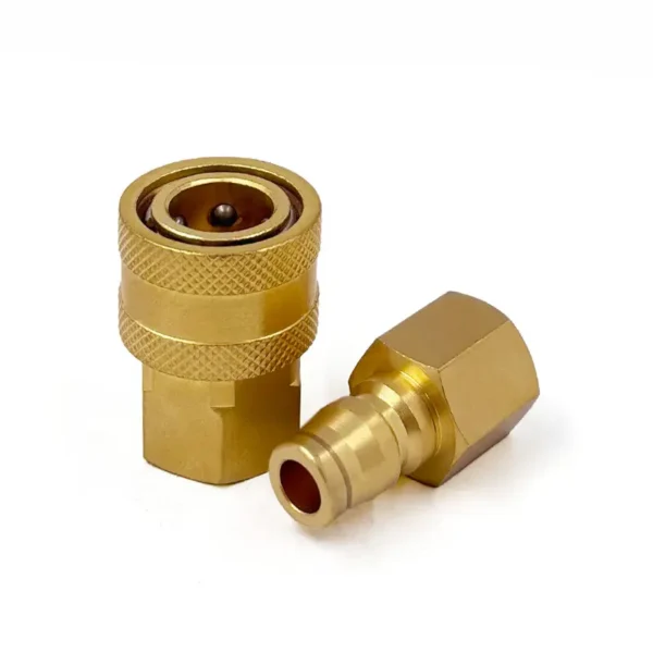 1/4″ PWB Brass Valveless Pressure Washer Coupling Sets With 1/4″ NPT Female Thread