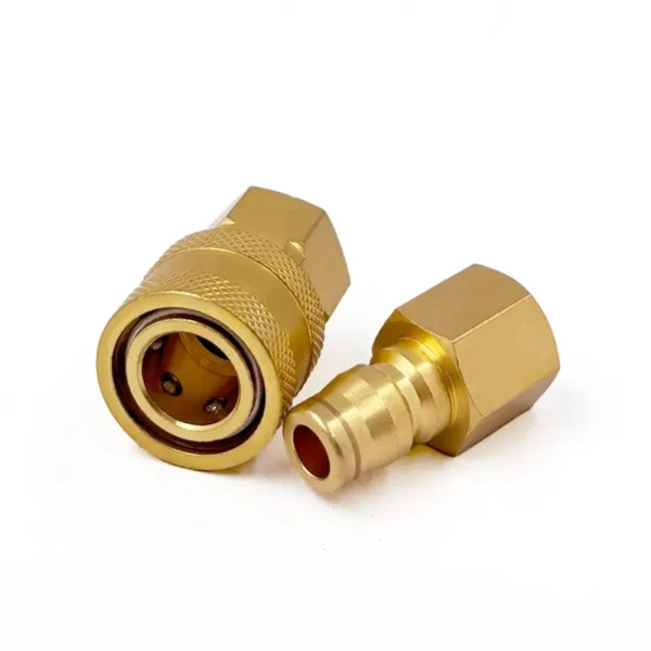 1/4″ PWB Brass Valveless Pressure Washer Coupling Sets With 1/4″ NPT Female Thread - Image 2