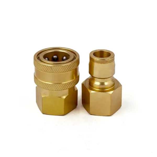 3/8″ PWB Brass Valveless Pressure Washer Coupling Sets With 3/8″ NPT Female Thread